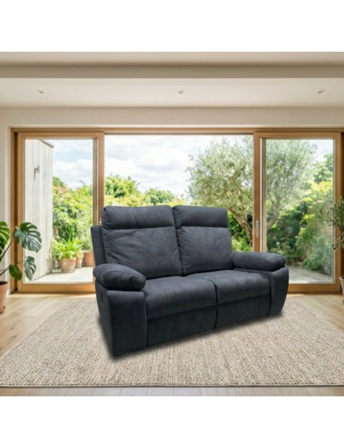Divano 2 Posti 2 Recliner Manuali Milano Colore Grigio Prezzo