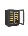 Cantinetta Vino da Incasso Candy CCVB60D1 38 Bottiglie 2 Zone Nero con Luce LED