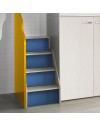 Cameretta soppalco con 3 letti Milly kiri avio giallo