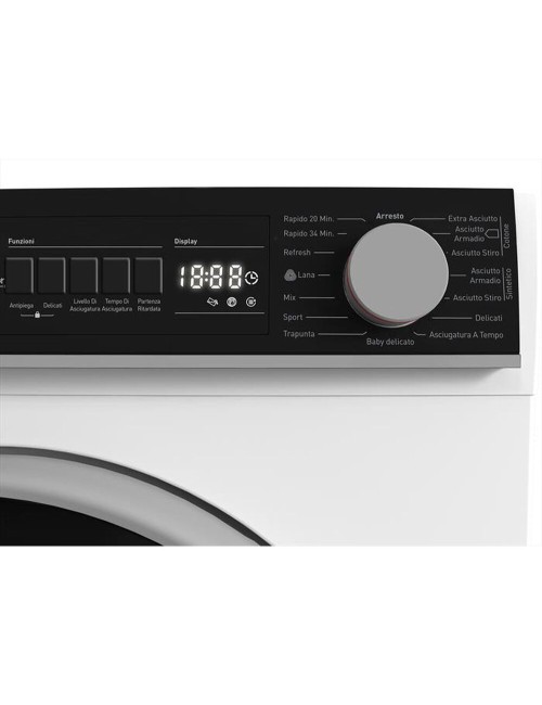Asciugatrice Sharp 10 kg pompa di calore KDNHB0S7GWD Classe D