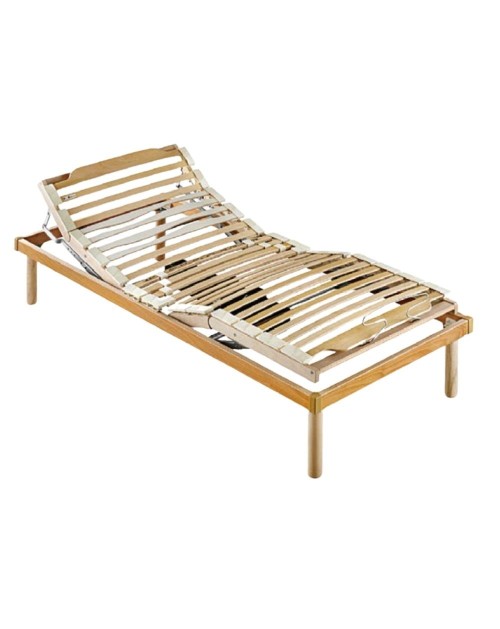 Rete elettrica singola in legno Master – Comfort su misura per il tuo riposo