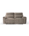 Divano 3 posti recliner manuale tessuto barrel21 tortora Boston 200x100x102H