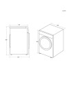 Asciugatrice Candy CSOEH8A2DES pompa di calore 8 kg bianco classe E