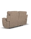 Divano 2 posti recliner elettrico tessuto cappuccino Boston 160x100x102H