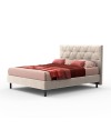 Letto matrimoniale contenitore testiera trapuntata Cody colore beige
