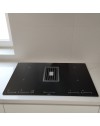 Piano cottura con cappa integrata Roblin by Faber Maestro BK Glass NG A830 nero classe A+++