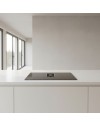 Piano cottura con cappa integrata Roblin by Faber Maestro BK Glass NG A830 nero classe A+++