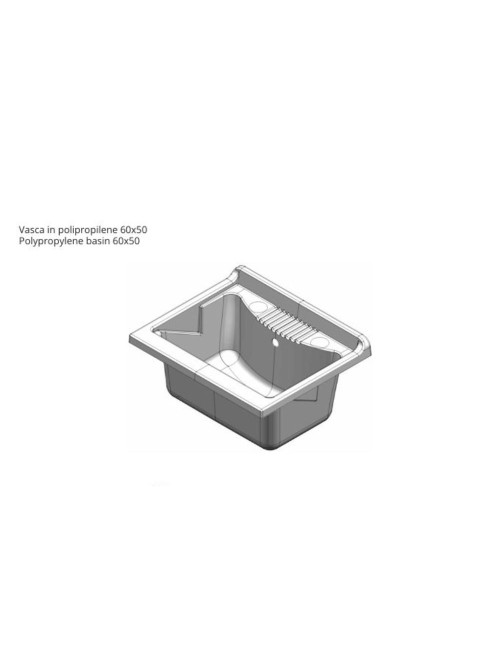 Mobile Lavatoio bianco Garden 60x50X85 PVC