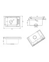 Mobile Lavatoio salvaspazio 58x38 cm in PVC bianco 2 ante Platone