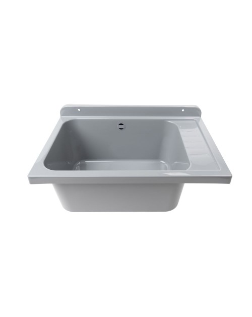 Lavatoio Pilozzo a muro 58x38 cm in polipropilene Grigio Mod. 2051FGSCAT