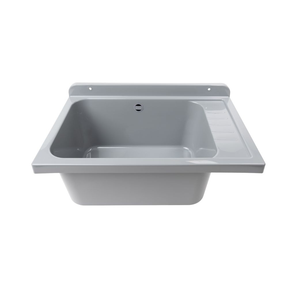 Lavatoio Pilozzo a muro 58x38 cm in polipropilene Grigio Mod. 2051FGSCAT