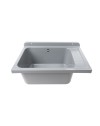 Lavatoio Pilozzo a muro 58x38 cm in polipropilene Grigio Mod. 2051FGSCAT