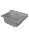 Lavatoio Pilozzo a muro 58x38 cm in polipropilene Grigio Mod. 2051FGSCAT