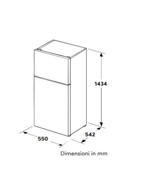Frigorifero doppia porta Daya DHDP27NSM1KE0 206 lt defrost nero classe E