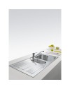 Lavello 2 vasche Franke LLL651 Dekor 100x50 inox gocciolatoio sinistro
