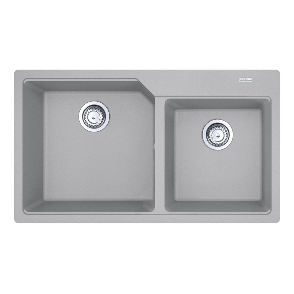 Lavello 2 vasche Franke UBG62086 86x50 filotop fragranite alluminio