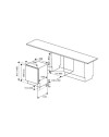 Lavastoviglie Bertazzoni DW6083PRTS incasso totale 60 cm. 15 coperti classe C