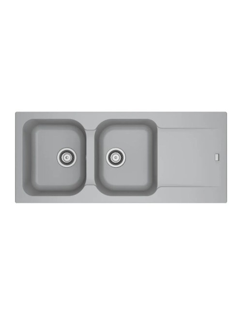 Lavello 2 vasche Franke KID621BE gocciolatoio reversibile 116x50 cm. grigio