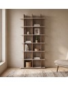 Libreria a Giorno Navas20A 12 Vani Colore Artisan Oak e Cashmere