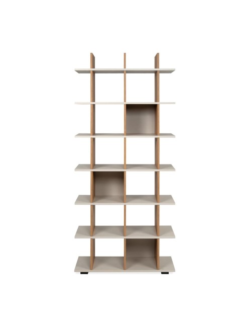 Libreria a Giorno Navas20A 12 Vani Colore Artisan Oak e Cashmere