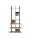 Libreria a Giorno Navas20A 12 Vani Colore Artisan Oak e Cashmere