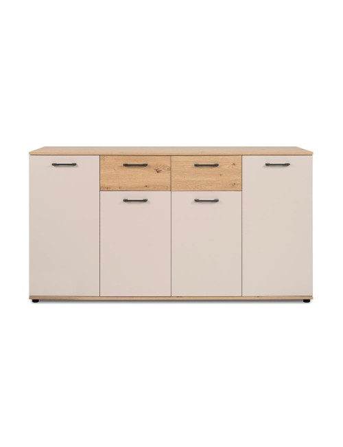 Madia Kerry51A 4 Ante e 2 Cassetti Beige e Artisan Oak