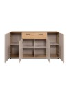 Madia Kerry51A 4 Ante e 2 Cassetti Beige e Artisan Oak