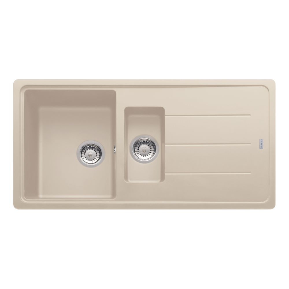 Lavello 2 vasche Franke BFG651SA gocciolatoio reversibile 97x50 cm. sahara beige