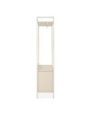 Mobile Ingresso Dhaka41A con Appendiabiti, Ripiano Superiore e 2 Cassetti Beige