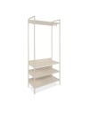 Mobile Ingresso Dhaka41B con Appendiabiti e 4 Ripiani Beige