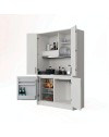 Cucina a scomparsa completa di elettrodomestici Fold bianco 125