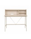 Scrivania Kandy30A con Ripiani a Vista e Struttura in Metallo Beige