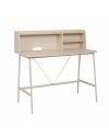 Scrivania Kandy30A con Ripiani a Vista e Struttura in Metallo Beige