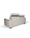 Divano Letto 2 posti in tessuto grigio chiaro Mercurio 194x83x97H
