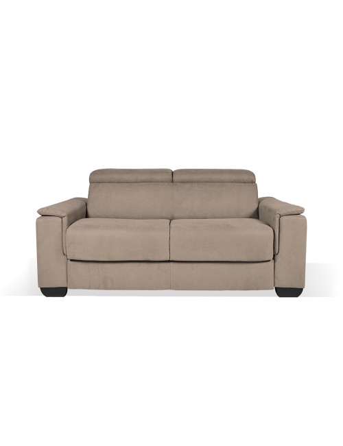 Divano letto colore marrone caribou Mercurio 3 posti 210x94x90H