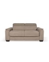 Divano letto colore marrone caribou Mercurio 3 posti 210x94x90H
