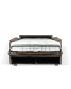 Divano letto colore marrone caribou Mercurio 3 posti 210x94x90H