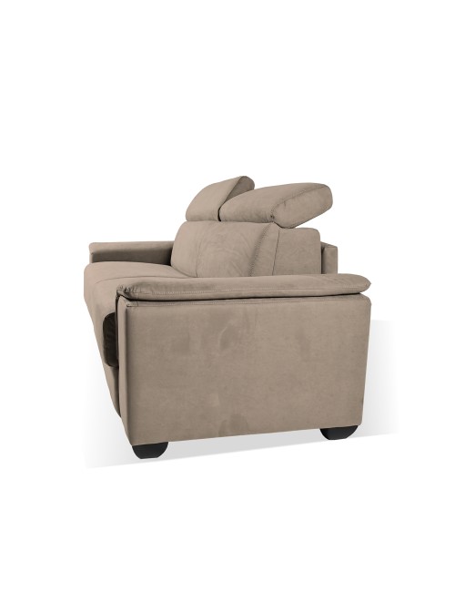 Divano letto colore marrone caribou Mercurio 3 posti 210x94x90H