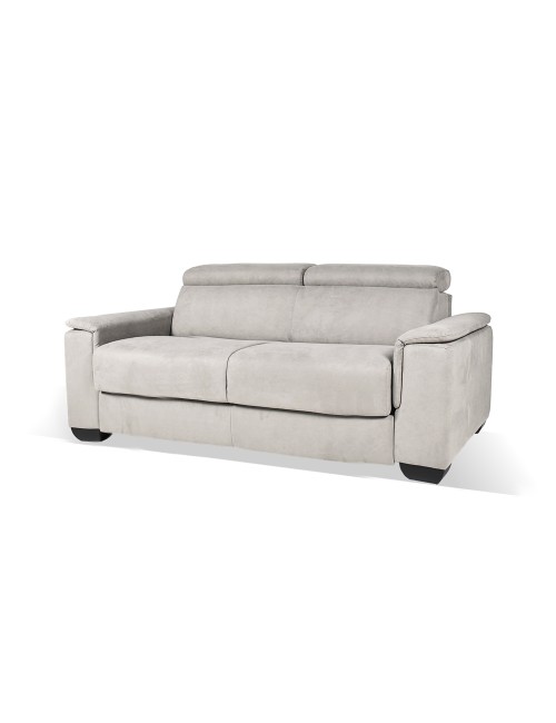 Divano letto colore grigio chiaro Mercurio 3 posti 210x94x90H