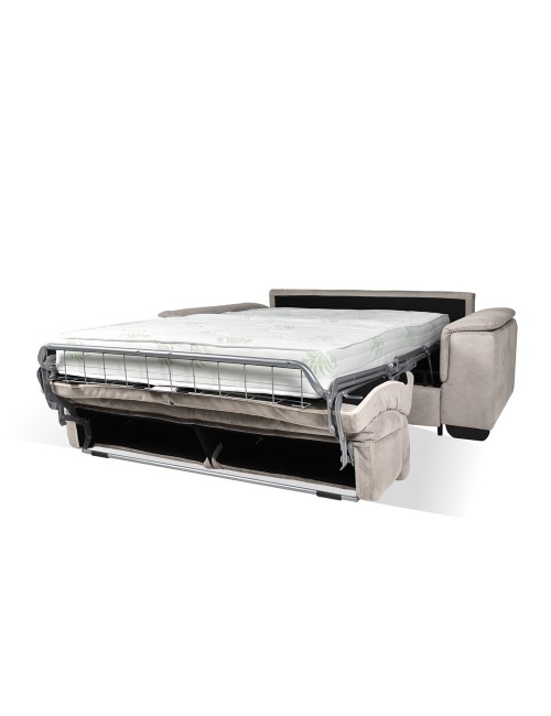 Divano letto colore grigio chiaro Mercurio 3 posti 210x94x90H