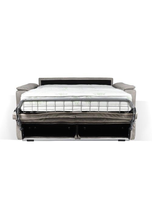 Divano letto colore grigio chiaro Mercurio 3 posti 210x94x90H