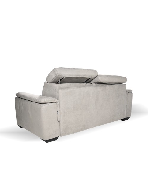 Divano letto colore grigio chiaro Mercurio 3 posti 210x94x90H