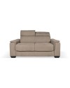 Divano Letto 2 posti in tessuto marrone caribou Mercurio 194x83x97H