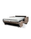 Divano Letto 2 posti in tessuto marrone caribou Mercurio 194x83x97H