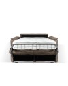Divano Letto 2 posti in tessuto marrone caribou Mercurio 194x83x97H