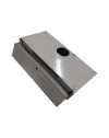 Samet, Cappa Aspirante da Incasso 90 cm Estraibile con Luce LED e Potenza 300 m³/h, Colore Alluminio, 90x30x15 cm
