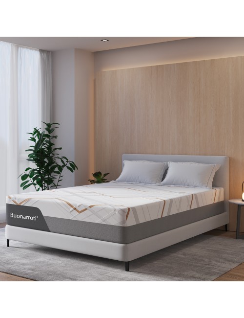 Materasso matrimoniale Corvo con Memory Foam, sfoderabile molle insacchettate 160x190x30 cm