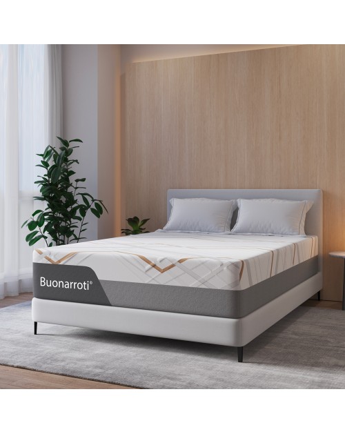 Materasso una piazza e mezza Corvo con Memory Foam, sfoderabile molle insacchettate 120x190x30 cm