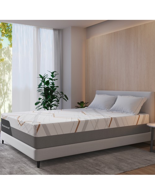 Materasso matrimoniale Corvo con Memory Foam, sfoderabile con molle insacchettate 160x200x30 cm
