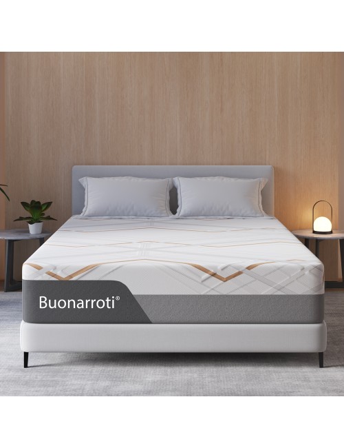 Materasso matrimoniale Corvo con Memory Foam, sfoderabile con molle insacchettate 160x200x30 cm